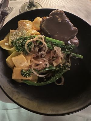 Meatloaf with mac   at Full Bloom in Miami Beach