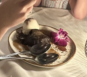 Lava cake   at Full Bloom in Miami Beach