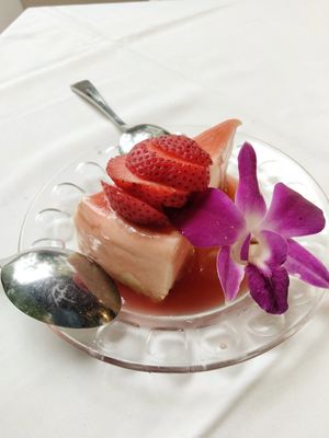 Strawberry cheesecake at Full Bloom in Miami Beach