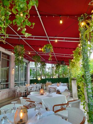 Decor outside at Full Bloom in Miami Beach