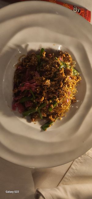 Raw curry kelp noodles at Full Bloom in Miami Beach