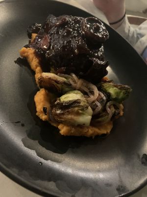 Steak (chickpeas, delish)  at Full Bloom in Miami Beach