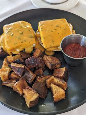 Eggs Benedict at Full Bloom in Miami Beach