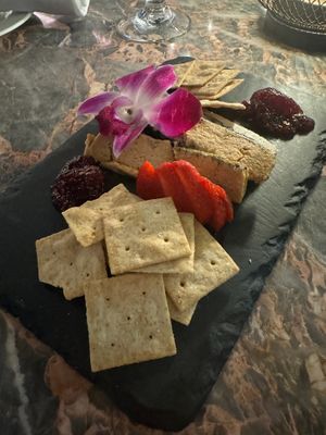 Vegan cheese platter at Full Bloom in Miami Beach