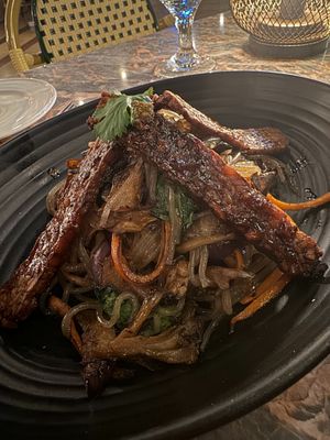 Shogun noodles at Full Bloom in Miami Beach