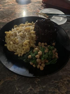 Chickpea meat loaf 6.5/10 wish I would’ve gotten salad instead of the Mac n cheese; which I didn’t eat.   at Full Bloom in Miami Beach