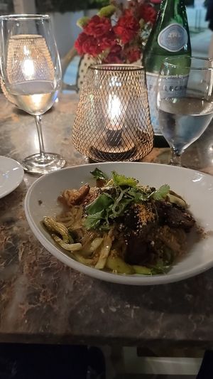 Pok Belly Noodles    (Lions Mane) #Veganuary at Full Bloom in Miami Beach