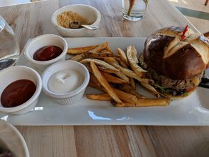 Vegan Impossible Burger at Full Bloom in Miami Beach