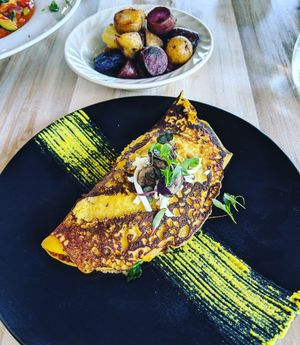 Vegan Omlette w/ Potatoes at Full Bloom in Miami Beach