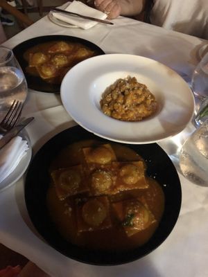 Gnocchis and ravioli  at Full Bloom in Miami Beach
