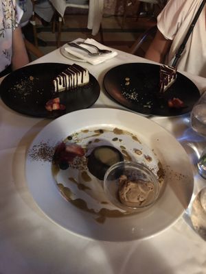 Cheesecake, Lava cake & gelato! at Full Bloom in Miami Beach
