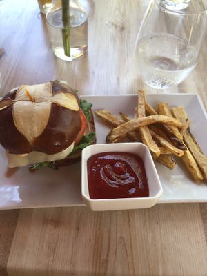 Impossible burger at Full Bloom in Miami Beach
