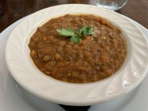 Lentil soup at Full Bloom in Miami Beach