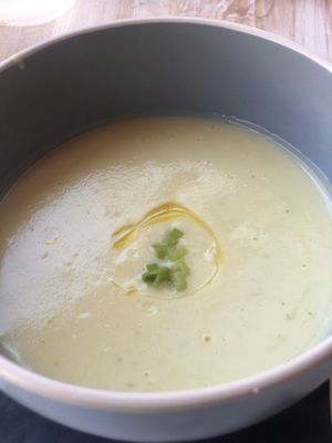 Special of the day soup  at Full Bloom in Miami Beach