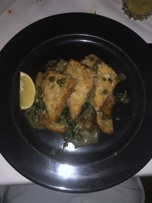 Tempeh picatta  at Full Bloom in Miami Beach