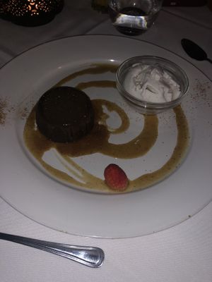 Salted caramel lava cake  at Full Bloom in Miami Beach