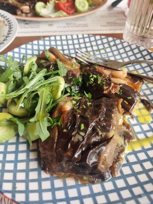 Fried eggplant with garlic at Kaldrma in Bar