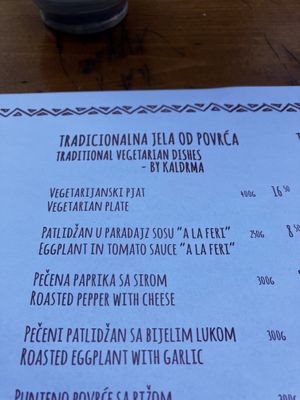 vegan plate / 16,50  at Kaldrma in Bar