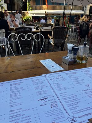 outside sitting   at Kaldrma in Bar