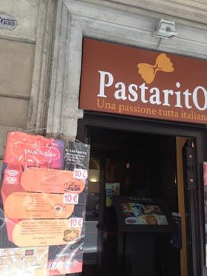 Entrance to il pastarito, Roma at Pasta and Social in Rome