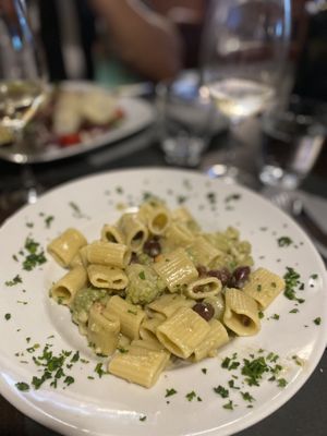 delicious vegan pastas  at Pasta and Social in Rome