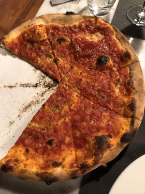 Marinara pizza at Pasta and Social in Rome