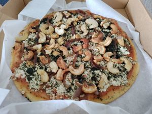 Great pizza! at SoyGreen in San Salvador