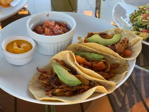 Tasty tacos at SoyGreen in San Salvador