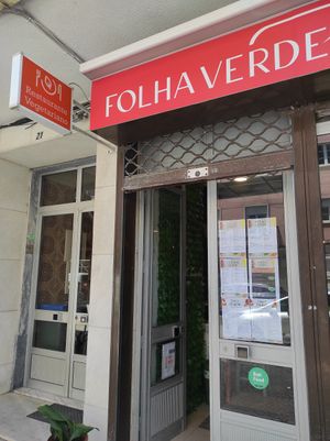 Outside at Folha Verde in Lisbon