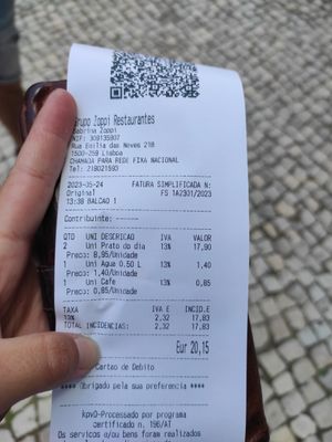 Bill at Folha Verde in Lisbon