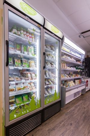 Kühlschränke at Twelve Monkeys Vegankrams in Hamburg