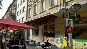 Front and outside seating at Meydan in Karlsruhe