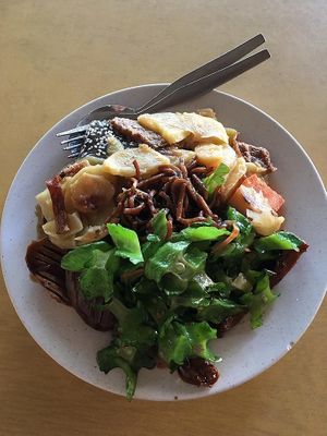 dry noodles at Huan Xi in Nibong Tebal