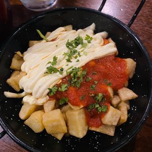 Patatas bravas  at 2 Taps Winebar in Belfast