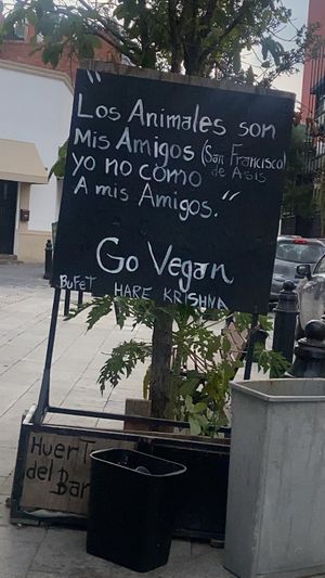   at Hare Krishna Buffete in Monterrey