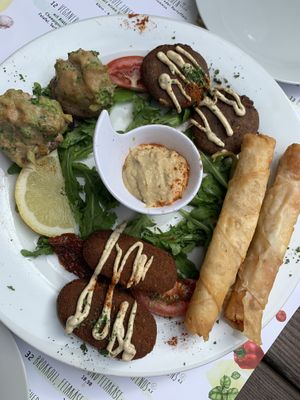 Warm vegan starter at Ronja in Muelheim