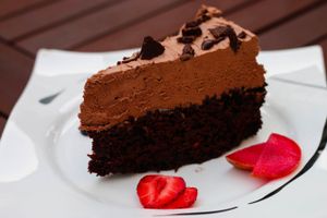 Vegan Chocolate Cake at Ronja in Muelheim