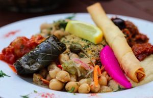 Vegan starter platter at Ronja in Muelheim