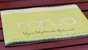 Menu  at Ronja in Muelheim