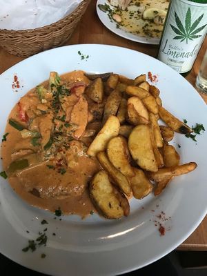 Seitanschnitzel at Ronja in Muelheim