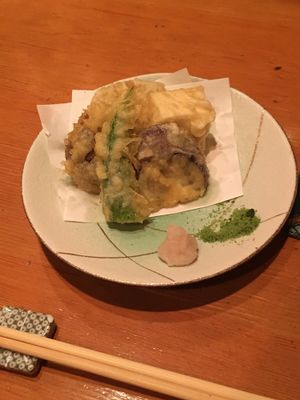 Tempura at Mamehachi in Kyoto