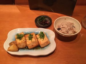 Tofu at Mamehachi in Kyoto