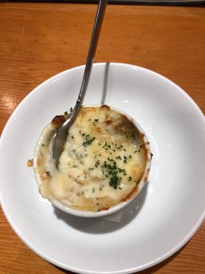 Gratin potatoes (part of vegetarian degustation ) at Mamehachi in Kyoto