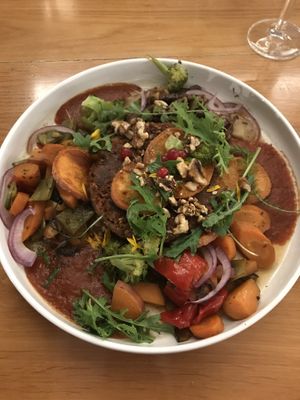 Vegan burger  at Stübers Restaurant in Bacharach