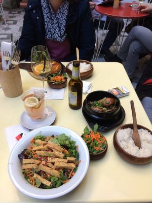 Pictured foods:
Hipon
Adobo
Tofu salad at Hotel Am Brilliantengrund in Vienna