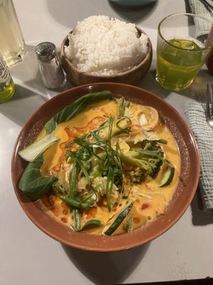 Yellow curry  at Hotel Am Brilliantengrund in Vienna