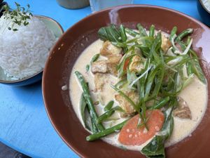 Bicol express with tofu  at Hotel Am Brilliantengrund in Vienna