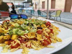 Rice with tofu 9/10 at BIOFresh in Timisoara