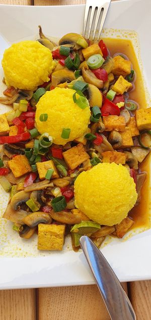 Polenta at BIOFresh in Timisoara