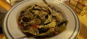 Pasta with mushrooms at BIOFresh in Timisoara